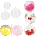 Miniatyrbilde 5 av 5: 20 stk gjennomsiktige, fyllbare julekule i plast til DIY-dekorasjon (5 cm) - Lag dine egne personlige juledekorasjoner