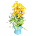 Miniatyrbilde 5 av 5: Kunstig blomstdekorasjon for akvariumsimulering Glødende kunstige planter for stue kontor balkong