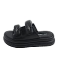 Miniatyrbillede 1 af 5: Læder Platformsandaler Og Sandaler black 36