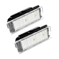 Miniatyrbillede 1 af 4: 2 stk. 18 LED Nummerpladelys Lampe til Renault Megane 2 Clio Laguna 2 Megane 3 Twingo