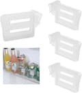 Kylskåpspartition - 4 st Transparent Kylskåpssidodörr Organizer för Kryddor & Smaktillsatser