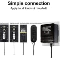 Miniatyrbilde 2 av 5: Strømadapter Kompatibel Nest Hello Videodørklokke, Videodørklokke Videooppringing