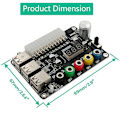 Miniatyrbillede 5 af 5: 6-port USB ATX24p strømforsynings breakout-kort  Justerbar spændingsknap Nulstilling