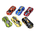Miniatyrbillede 4 af 5: 6 stk. 1:64 Legering Bil Legetøj Simulering Racing Bil Model Børn Børn PullBack Bil Legetøj (PullBack Bil Sæt )
