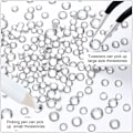 Miniatyrbilde 3 av 5: Krystall Rund Negl Drill Flat Bottom Rhinestone - Mine Silvermake Up