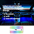 Pikkukuva 2 / 5: Auton sisätilan valot Diy värillinen LED-valosarja, jossa 12 LEDiä autoihin
