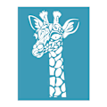 Miniatyrbild 1 av 5: Giraff Självhäftande Silkscreen Tryckstencil Nätöverföringar