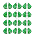 Miniatyrbillede 5 af 5: 48 stk Cheerleading Pom Poms Metallic Folie Cheer Pom Poms Med Plastikhåndtag, 24 stk Lilla & 24 stk Grøn