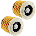 Miniatyrbillede 1 af 5: Vaskbare filtre til Karcher WD2 WD3 WD3.200 WD3300 støvsuger, Karcher Filter A-serie våde og tørre filtre 2 par