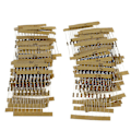 Miniatyrbillede 4 af 5: 1/4w kulstoffilm modstande 0,33-4,7m assorteret sæt med plastik opbevaringsboks