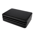 Miniatyrbild 5 av 5: 10 fack Watch Zipper Travel Box Läder Display För Väska Organizer Smycken Förvaring