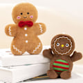 Miniatyrbillede 3 af 5: Juleplysdukke Juletræ Peberkagemand Dukke Pude Blød Sofa Pude Ornament Fluffy Fyldt Dyr Pude Legetøj Feriefest Glædelig c