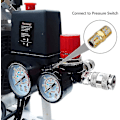 Miniatyrbillede 5 af 5: Lufttryksregulator Trevejsventil 175psi 12bar 1/4 Tommer Lufttryksmåler Regulator Til Kompressor (ny 3-vejsventil)