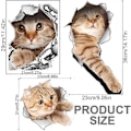 Miniatyrbilde 5 av 5: Bilstikker, Kattestikkere, Bilstikker, Katt Bilsticker, 3D Stereo Avtakbar for Bil, Kawaii Stikker, Scratch Pet Cat Bilstikker 3-pakning