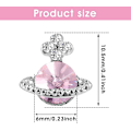 Miniatyrbillede 2 af 5: 10 stk. Planet Negle Rhinestones Legering Diamant Krystal Charm Luksus Neglekunst 3d Skinnende Saturn Form Negle Diy Håndværk Neglekunst Kvinde Pige Tilbehør