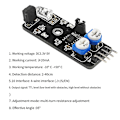 Pikkukuva 2 / 5: 4-nastainen infrapunaeste-esteentunnistusanturimoduuli autolle, robotille Arduino Diy:lle