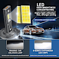 Miniatyrbild 2 av 5: D2s/d2r Bilstrålkastare Glödlampa 110w 40000lm 6000k Vit Auto Ljus Led Uppdateringskit