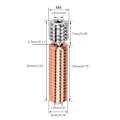 Miniatyrbild 4 av 5: 3D-skrivare All-metall Heat Break Bi-metall för Titanlegering + Krom Zirkonium Co