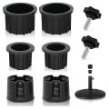 Miniatyrbilde 1 av 5: 8 stk. Parasollbase Stativ Hull Ring Plugg Deksel Og Kapp Terrasse Parasoll Stativ Base Stabilisator