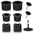 Miniatyrbillede 1 af 5: 8 stk. Parasolbase Stativ Hulring Prop Cover og Hætte Terrasseparasol Stativ Base Stabilisator