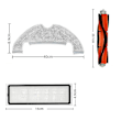 Miniatyrbilde 5 av 5: Reservedeler for Bot L10plus/z10pro/d10 Plus/rls3d robotstøvsuger