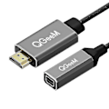 Miniatyrbillede 1 af 5: Qgeem Hdmi Single Til Mini Dp Konverter Adapter Kabel Uhd 4k@30hz Stik