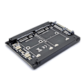 Miniatyrbilde 3 av 5: Dual Msata til Sata 3.0 Adapter 2 i 1 Konverterkort for PC Bærbar 6gbps