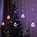 Miniatyrbilde 5 av 5: Holiday Led Lysstreng Fe Lys Fargerik Lys 8 Moduser Eu Plugg Utendørs Hage Bryllup Hjem Rom Juledekorasjonslampe star and moon