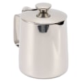 Miniatyrbilde 3 av 5: 350 ml melkeskummer i rustfritt stål med lokk - perfekt for cappuccino og kaffeskum