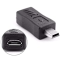 Miniatyrbillede 3 af 5: Micro-USB han til Mini USB hun adapter T-port adapter