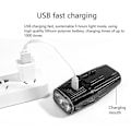 Pikkukuva 5 / 5: Pyörävalo 1000 Lumenia Pyörävalot Etu USB Ladattava Polkupyörän Valo Vedenkestävä Pyörän Etuvalo F