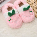 Miniatyrbilde 2 av 3: Gutter og jenter varme plysj dyreslippers barn vinter innendørs husholdningssko pink pineapple 5-6 toddler