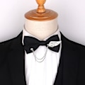 Miniatyrbilde 3 av 5: Menn Svart Sløyfe Metall Dekorasjon Sløyfe For Menn Kvinner Uniform Krage Butterf Sløyfe Voksen Dress Sløyfer Halstørklær Mann Sløyfer bt34811