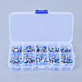 Miniatyrbillede 3 af 5: Justerbart modstandssæt 100PCS Potentiometer Kit Blå og Hvid til elektriske forsyninger