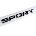 Miniatyrbild 1 av 2: 3D ABS-logotyp Range Rover-bokstäver Emblemdekal Bilhuv Emblem för Range Rover Sport Evoque L322 L320 L406 P38 Tillbehör - S-xdd sport black silver