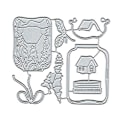 Miniatyrbillede 1 af 5: Skabelon Skabelon Form Håndværk Diy Bogmærker Scrapbooking Kort Dekor Dies