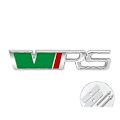 Miniatyrbild 1 av 5: 3D Metall VRS Logotyp Bil Frontgrill Emblem Badge Bagageutrymme Dekal För Skoda Octavia 3 2 A5 A7 Mk3 Mk2 Kodiaq Superb Fabia Tillbehör grill green silver