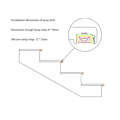 Miniatyrbilde 5 av 5: Led bevegelsessensor lysstripe trapp 32 kanal dimming lys innendørs bevegelses nattlys 12v/24v Flex