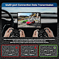Miniatyrbillede 5 af 5: 27w hurtigoplader til Tesla Model Y 3 2021 2022 2023 tilbehør dockingstation Usb centerkonsol adapter bil Usb shunt hub