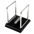Miniatyrbillede 1 af 2: Newton Pendel Pool Balance Bold Klassisk Kvadratisk Pendel Bold Sort Baggrund