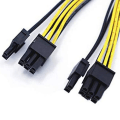 Miniatyrbilde 4 av 5: 12-pakning Pci-e 8pin til 2x 8 Pin (6+2) strøms splitterkabel kompatibel med Pcie Pci