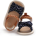 Miniatyrbilde 3 av 4: Spedbarnsandaler for sommeren, pustende og sklisikre, for gutter og jenter, myke såler, nyfødte førstegangssko e-bowknot 12-18 months infant