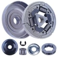 Miniatyrbillede 3 af 5: 3/8 koblings tromle fælg kæde tandhjul nåleleje sæt til Stihl 044 046 Ms440 Ms460 Ms361 Ms362 Ms441 Ms461 Motorsav