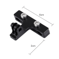 Miniatyrbillede 4 af 4: Aluminium Cykel Cykelsadel Cykelsæde Montering Stativ Holder Beslag Adapter Klemme Til Gopro Hero 9 7 5 4 Sjcam Yi 4k Mijia Kamera