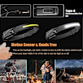 Miniatyrbilde 3 av 4: 3 stk. Indikator Hodelykt USB Ladbar 1200MaH Led Hodelykt Hodelommelampe Utendørs Camping Fiske Hodelykt Lanterne