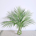 Miniatyrbilde 5 av 5: 8 stk kunstige Areca palmeblader stilker kunstige palmeblader planter kunstige Monstera blader for palmesøndag bryllupsfest