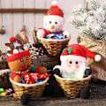 Pikkukuva 3 / 5: Joulupöydän Koriste Santa Snowman Dekoratiivinen Makeiskori Juhliin gingerbread man big size