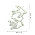 Miniatyrbillede 5 af 5: Svale Metal Skæredør Stencil Diy Scrapbooking Album Papirkort Skabelon Form Embossing Håndværk Dekoration