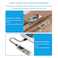 Miniatyrbillede 4 af 5: Letvægts M.2 Pcie Ssd Box - Usb 3.2 Typec Dual-protokol Harddisk Etui