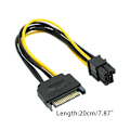 Miniatyrbild 5 av 5: 15-stifts Sata-hane till 6-stifts hon Pci-express hon strömadapter